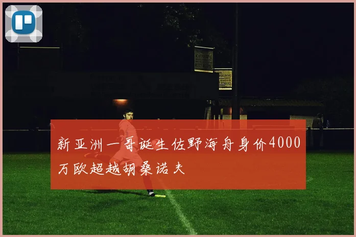 新亚洲一哥诞生佐野海舟身价4000万欧超越胡桑诺夫